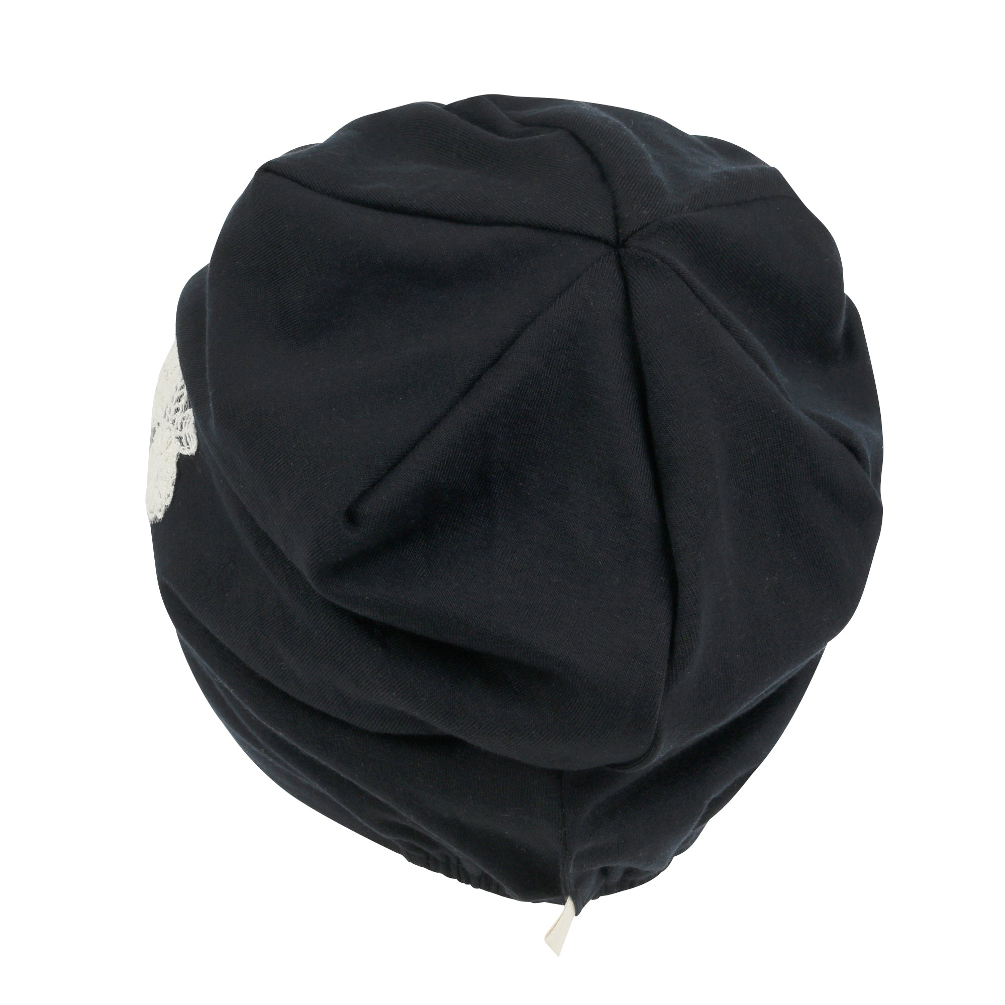 Tencel Lyocell Flower Lace Motif Chemo Beanie Soft Head Cover Sleep Hat