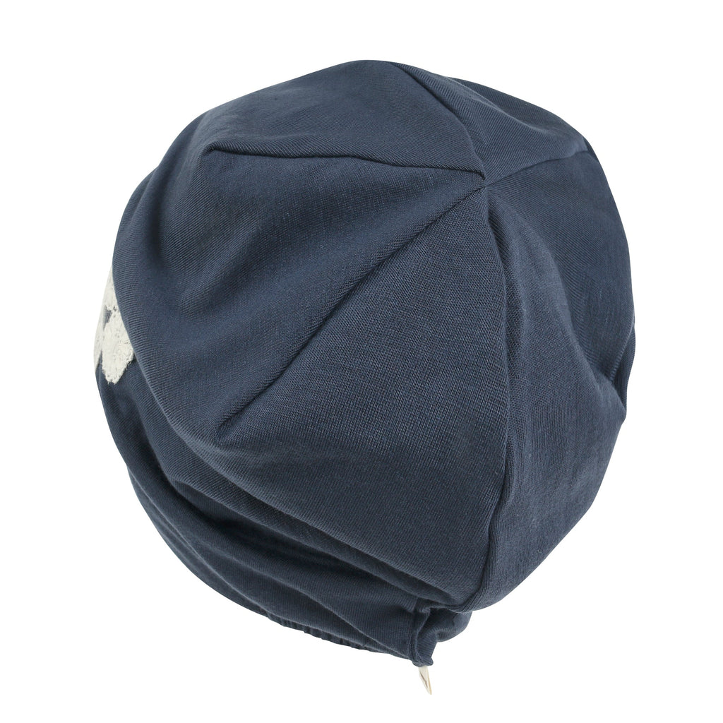 Tencel Lyocell Flower Lace Motif Chemo Beanie Soft Head Cover Sleep Hat