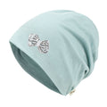 Tencel Lyocell Ribbon Spangle Motif Chemo Beanie Soft Smooth Sleep Hat