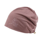 Tencel Lyocell Leaves Rhinestone Chemo Beanie Ultra Soft Head Sleep Hat