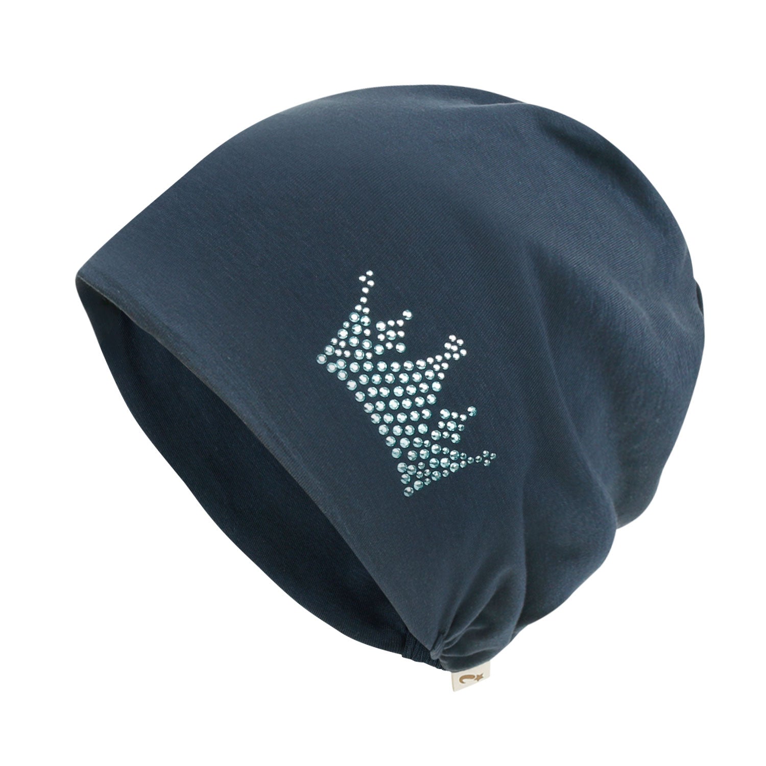 Tencel Lyocell Crown Rhinestone Chemo Beanie Ultra Soft Head Sleep Hat