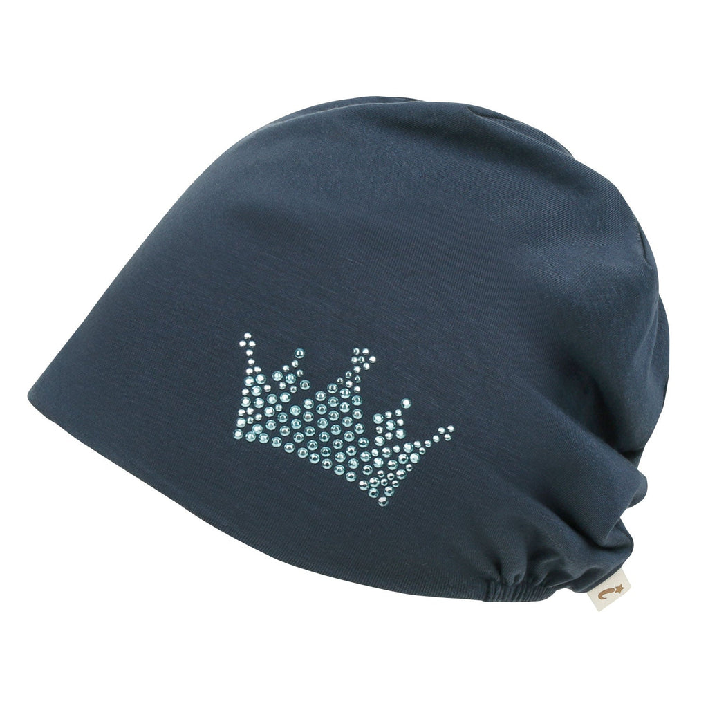Tencel Lyocell Crown Rhinestone Chemo Beanie Ultra Soft Head Sleep Hat