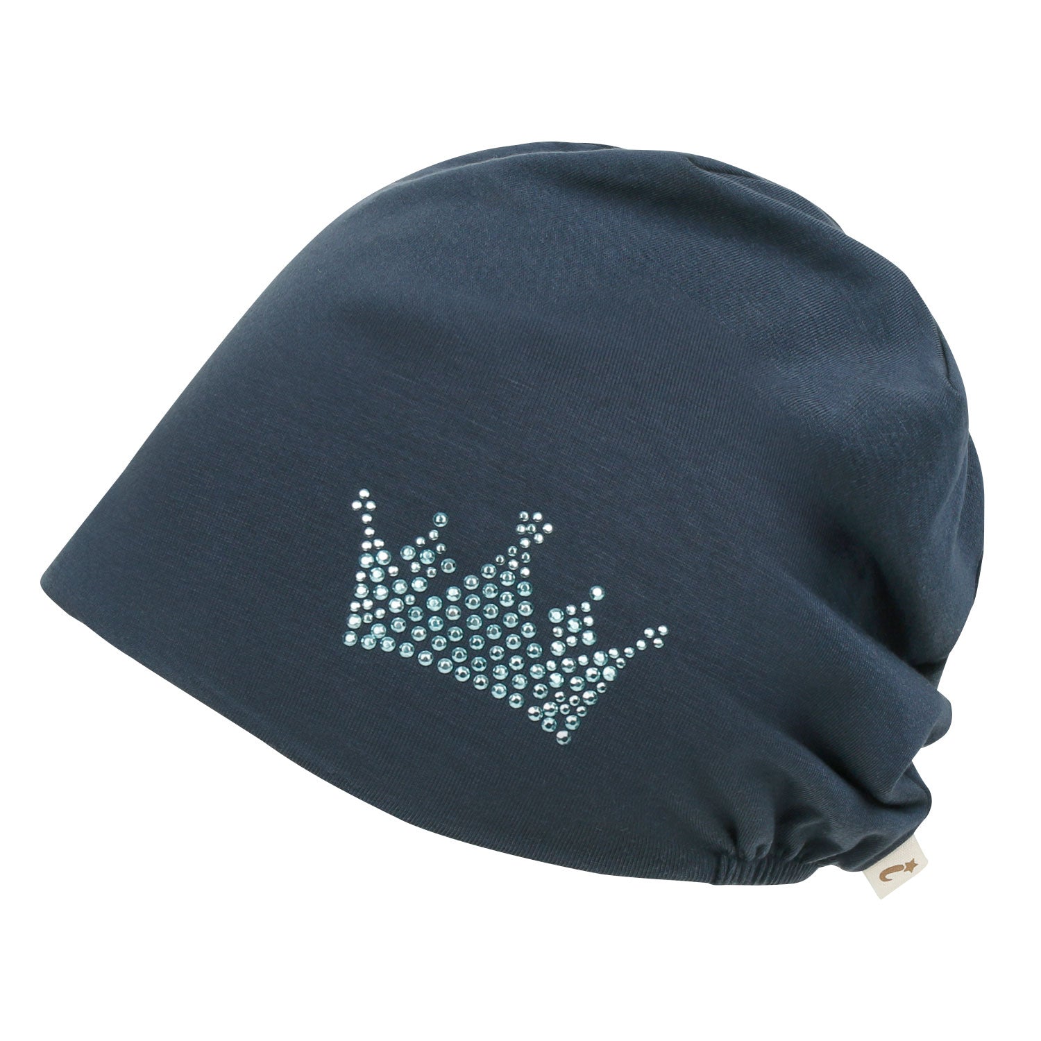Tencel Lyocell Crown Rhinestone Chemo Beanie Ultra Soft Head Sleep Hat