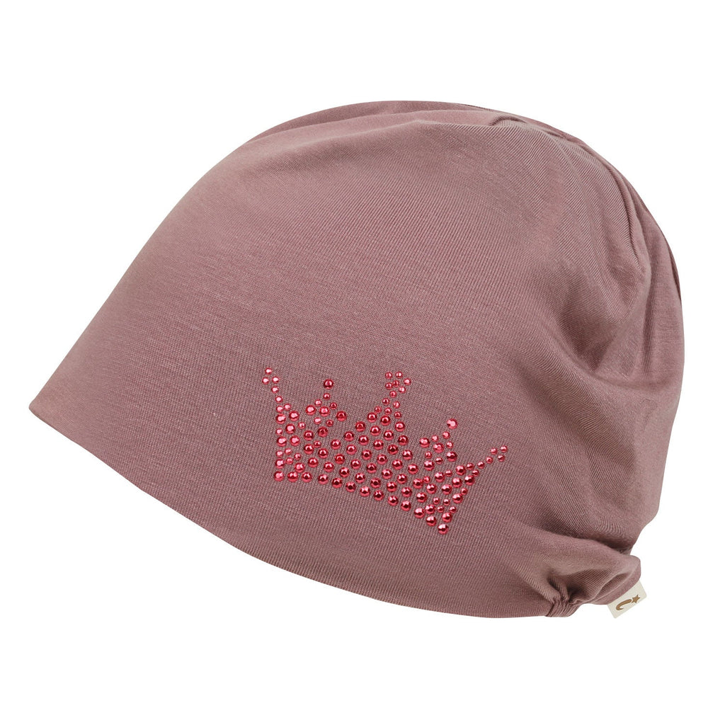 Tencel Lyocell Crown Rhinestone Chemo Beanie Ultra Soft Head Sleep Hat