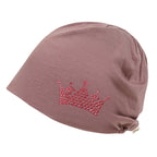 Tencel Lyocell Crown Rhinestone Chemo Beanie Ultra Soft Head Sleep Hat
