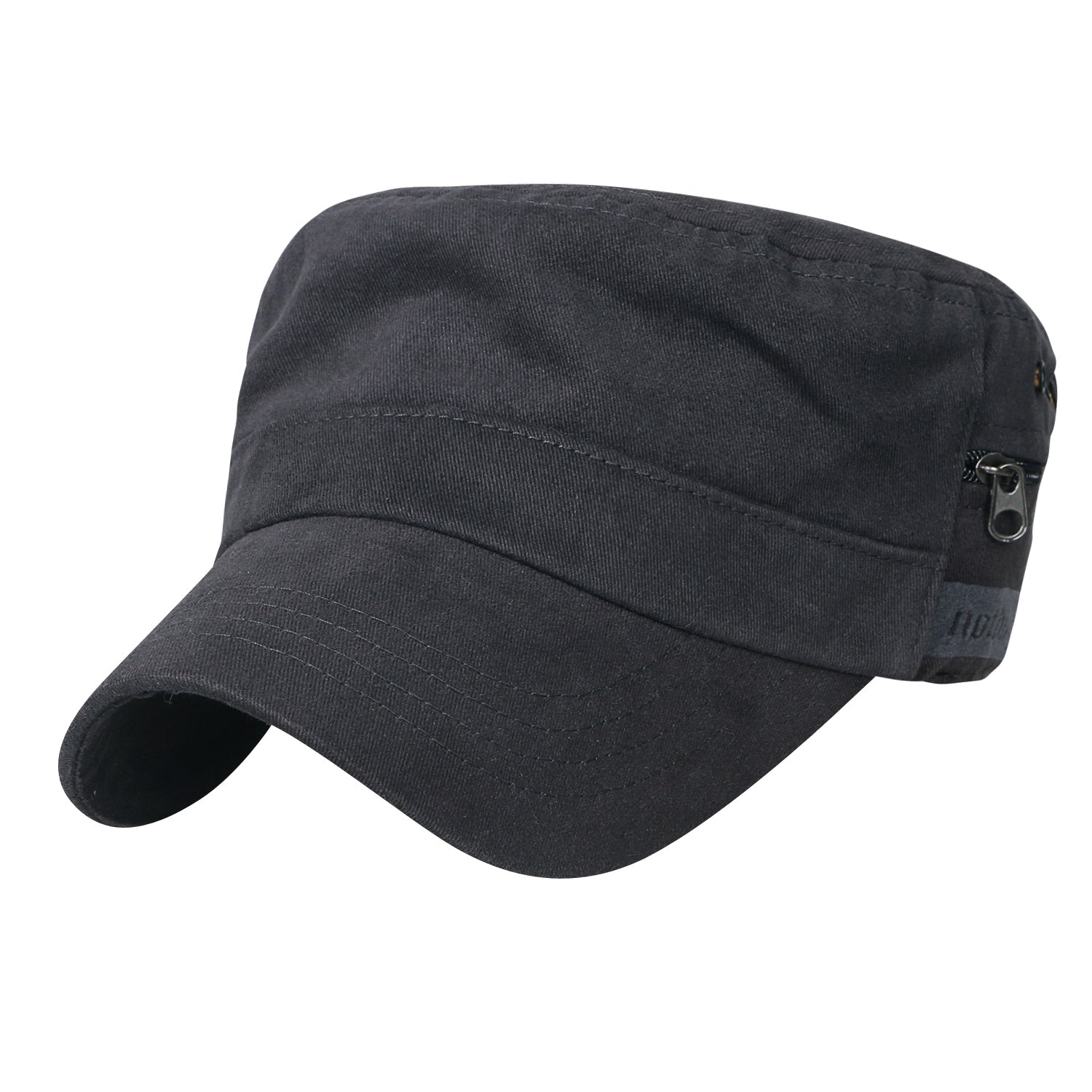 Solid Color Military Army Hat Soft Cotton Adjustable Strap Cadet Cap