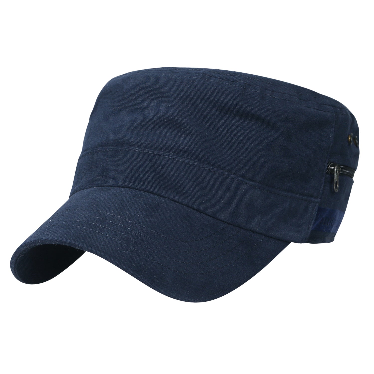 Solid Color Military Army Hat Soft Cotton Adjustable Strap Cadet Cap