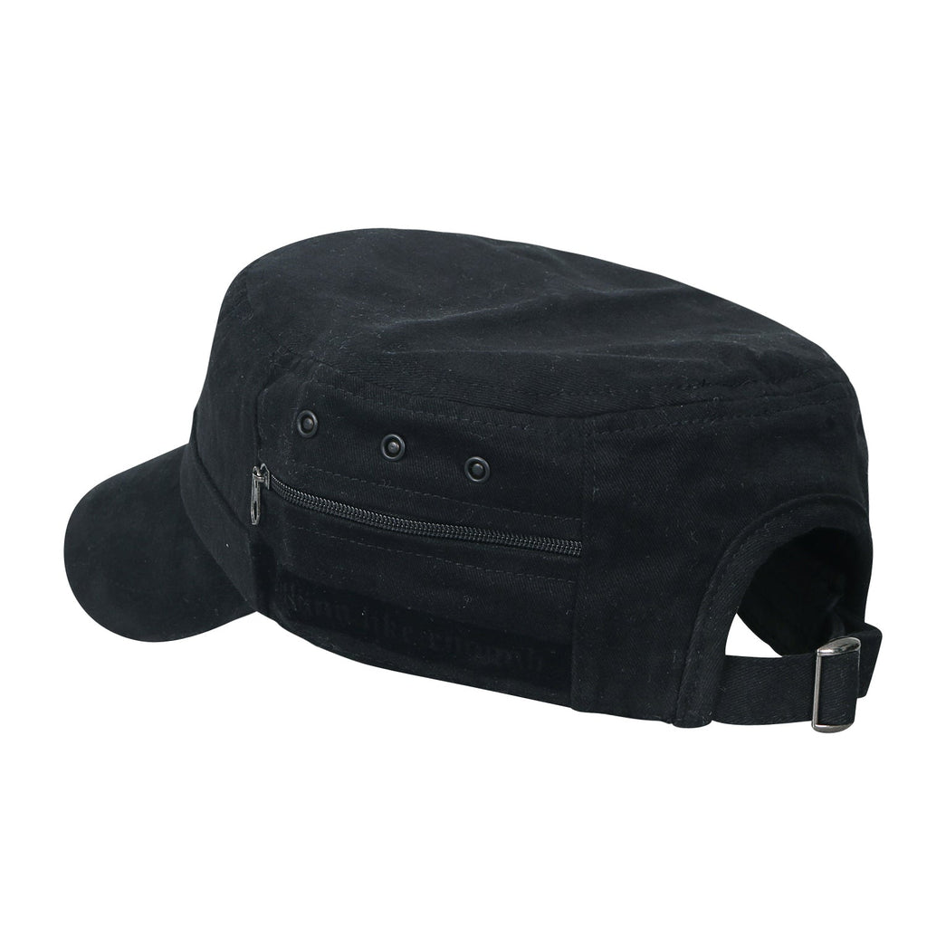Solid Color Military Army Hat Soft Cotton Adjustable Strap Cadet Cap
