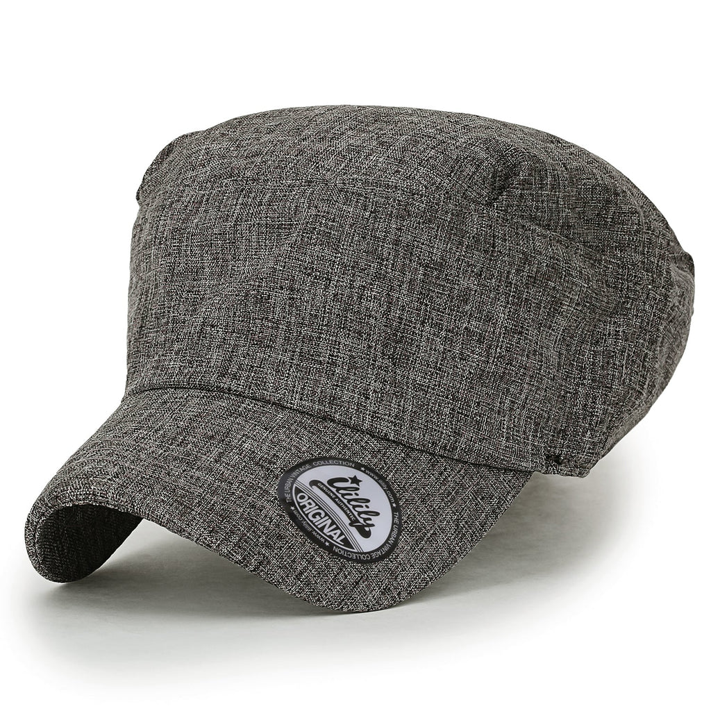 Mixed Color Military Army Hat Casual Front Tuck Cotton Cadet Cap