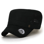 Solid Color Mesh XL Military Army Hat Contrast Seam Cadet Cap