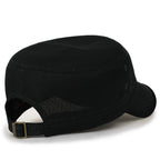 Solid Color Mesh XL Military Army Hat Contrast Seam Cadet Cap