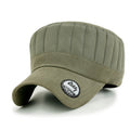 Grayish Color Padded Crown Military Army Hat Soft Casual Cadet Cap