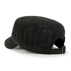 Grayish Color Padded Crown Military Army Hat Soft Casual Cadet Cap