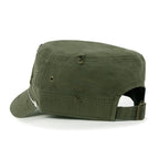 Vintage Distressed Rhineston Lined Cadet Cap Cotton Army Hat