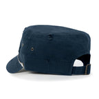 Vintage Distressed Rhineston Lined Cadet Cap Cotton Army Hat