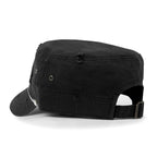 Vintage Distressed Rhineston Lined Cadet Cap Cotton Army Hat