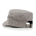 Vintage Distressed Star Spangle Cotton Army Hat Rhinestone Cadet Cap