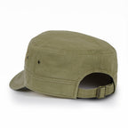 Crystal / Black Gemstone Flower Vintage Military Army Hat Cadet Cap