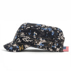 Camouflage Military Cadet Cap Vintage Army Style Hat with Adjustable Strap