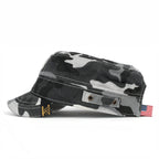 Camouflage Military Cadet Cap Vintage Army Style Hat with Adjustable Strap