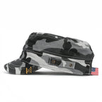 Camouflage Military Cadet Cap Vintage Army Style Hat with Adjustable Strap