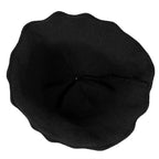 Women Knitted Floppy Round Top Fedora Feminine Bucket Hat