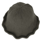 Women Knitted Floppy Round Top Fedora Feminine Bucket Hat