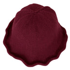 Women Knitted Floppy Round Top Fedora Feminine Bucket Hat