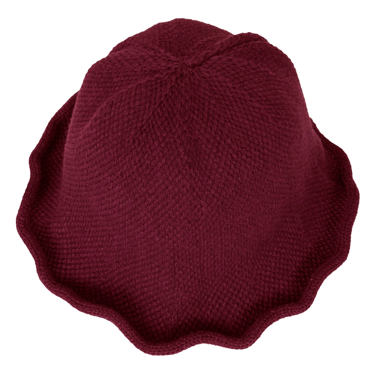 Women Knitted Floppy Round Top Fedora Feminine Bucket Hat