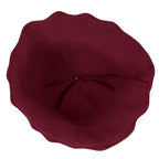 Women Knitted Floppy Round Top Fedora Feminine Bucket Hat