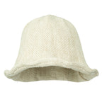 Women Knitted Floppy Round Top Fedora Feminine Bucket Hat