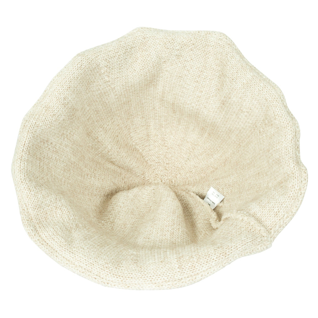 Women Knitted Floppy Round Top Fedora Feminine Bucket Hat