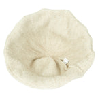 Women Knitted Floppy Round Top Fedora Feminine Bucket Hat