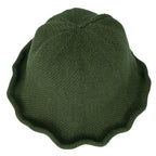 Women Knitted Floppy Round Top Fedora Feminine Bucket Hat