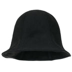 Wool-Blend Solid Color Floppy Round Top Fedora Soft Bucket Hat