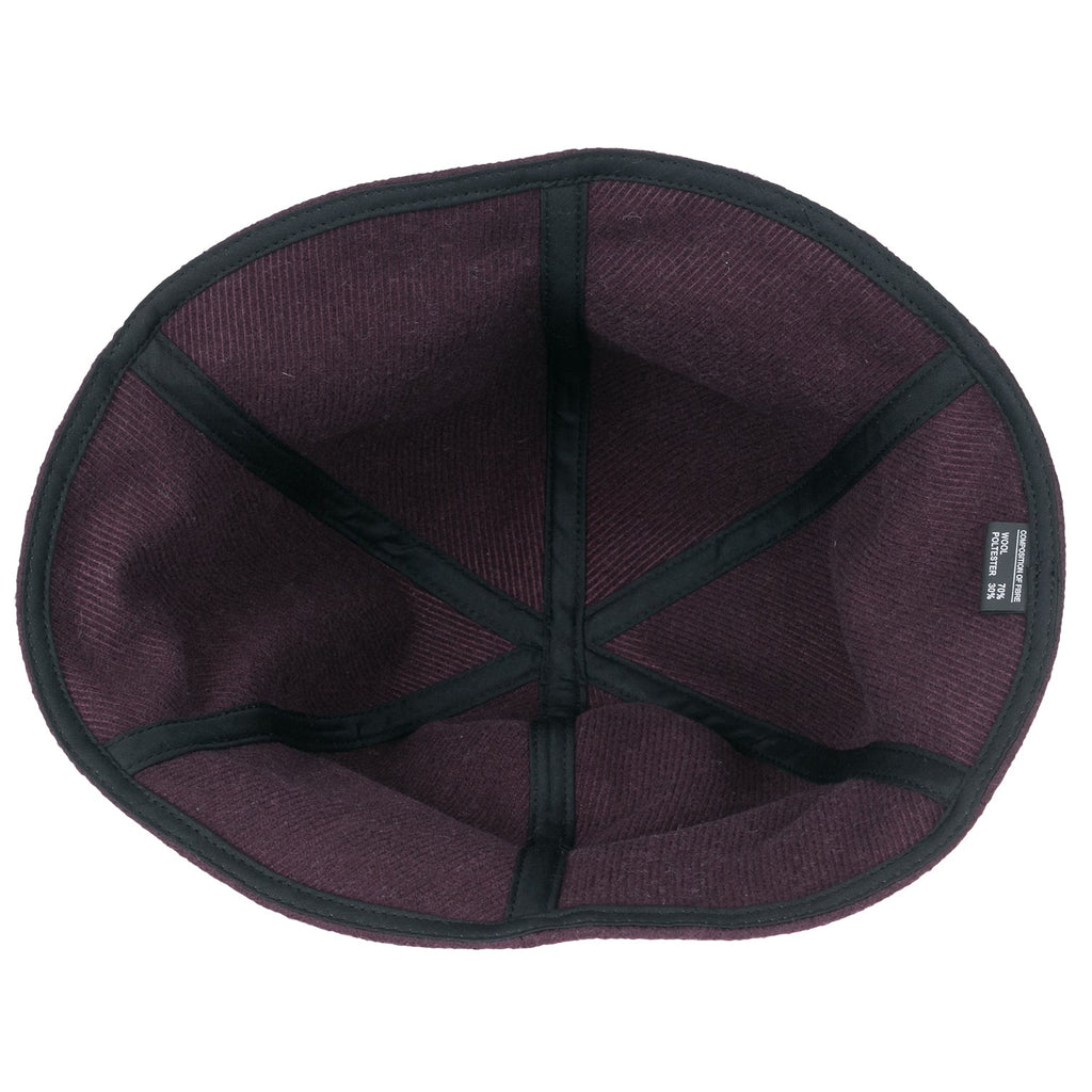 Wool-Blend Solid Color Floppy Round Top Fedora Soft Bucket Hat