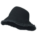 Vintage Cotton Fishing Hat Casual Ripped Edge Bucket Hat