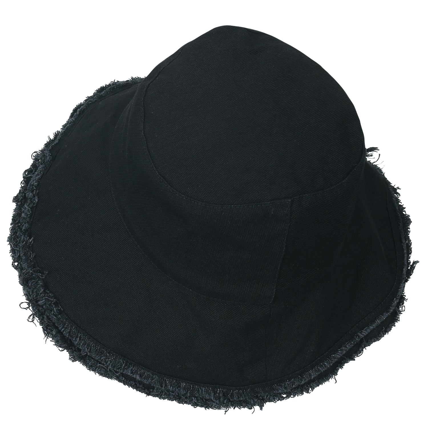 Vintage Cotton Fishing Hat Casual Ripped Edge Bucket Hat
