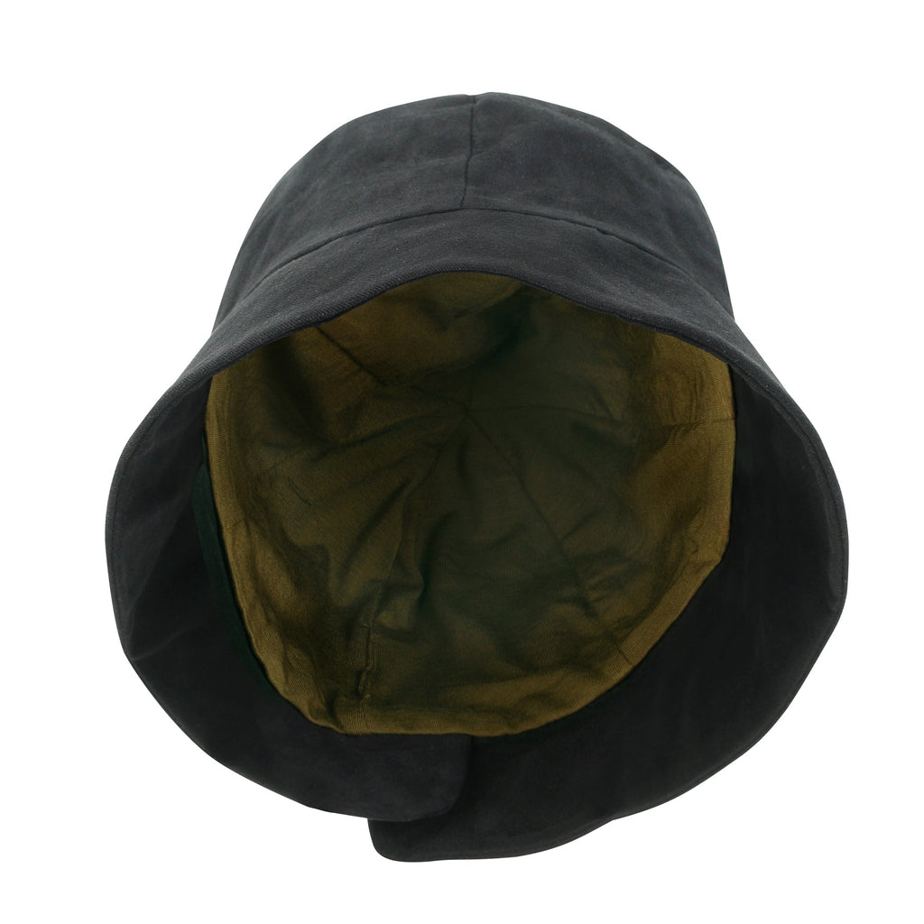 TENCEL™Lyocell Lining Round Crown Sun Hat Soft Touch Cotton Bucket Hat