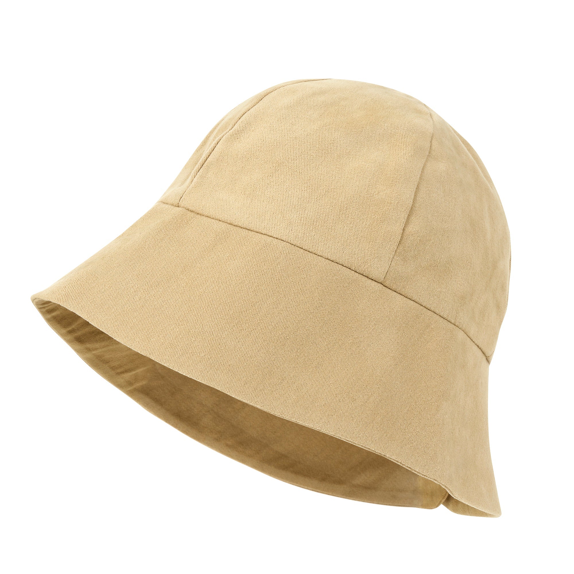 TENCEL™Lyocell Lining Round Crown Sun Hat Soft Touch Cotton Bucket Hat