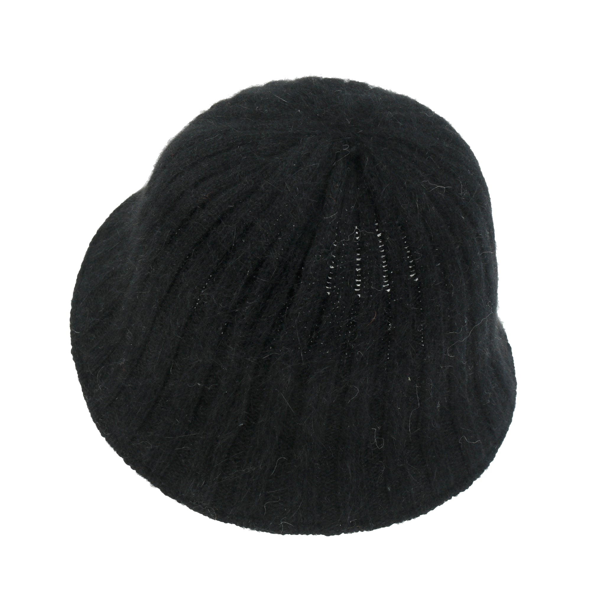 Crochet Knitted Angora Blended Fedora Color Winter Bucket Hat