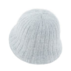 Crochet Knitted Angora Blended Fedora Color Winter Bucket Hat