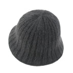 Crochet Knitted Angora Blended Fedora Color Winter Bucket Hat