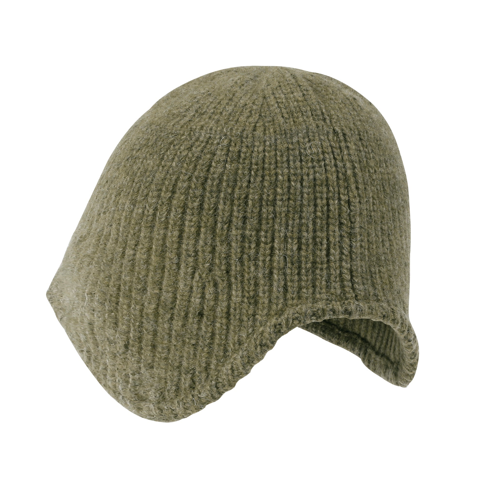 Crochet Asymmetrical Brim Wool Blended Fedora Color Winter Bucket Hat