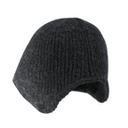 Crochet Asymmetrical Brim Wool Blended Fedora Color Winter Bucket Hat