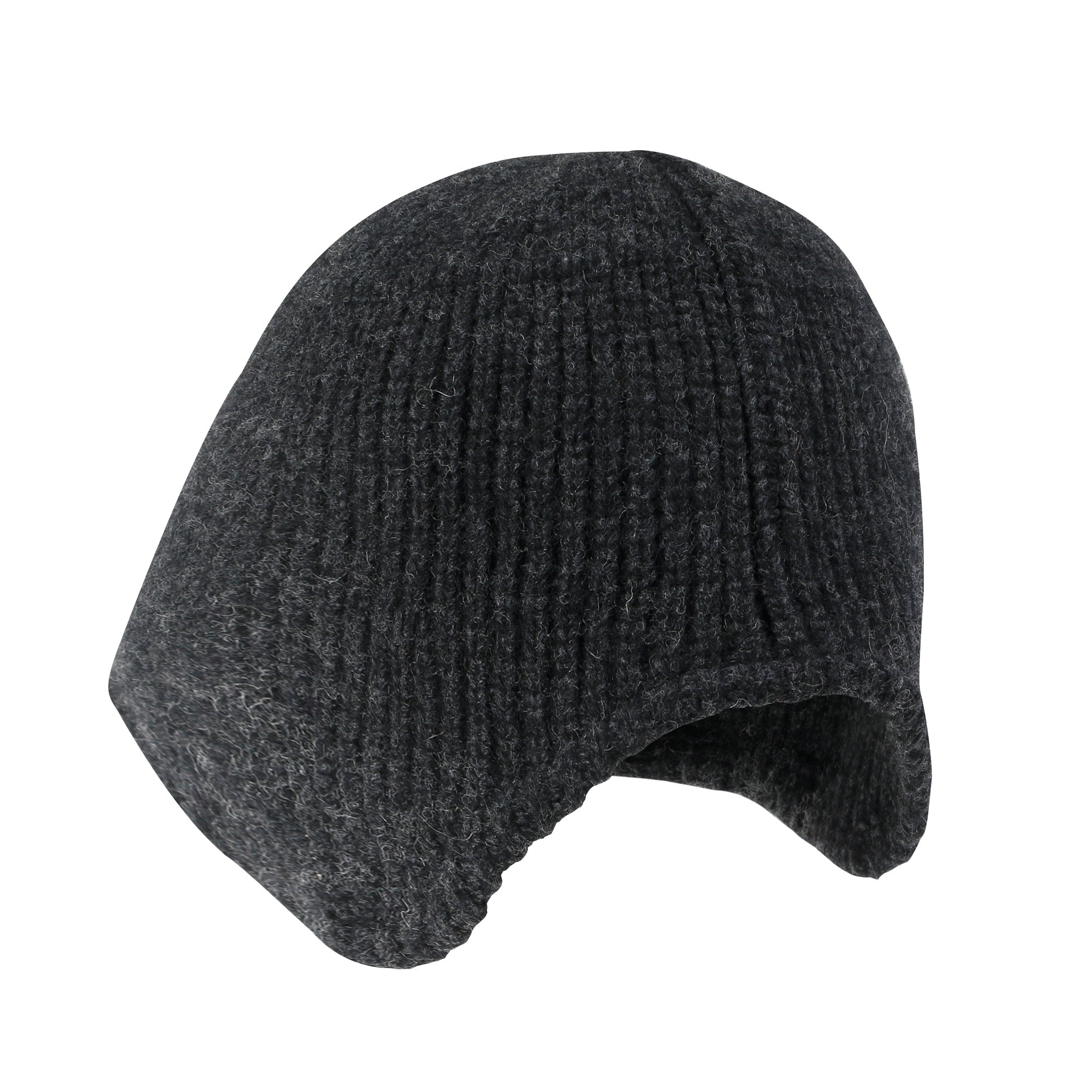 Crochet Asymmetrical Brim Wool Blended Fedora Color Winter Bucket Hat
