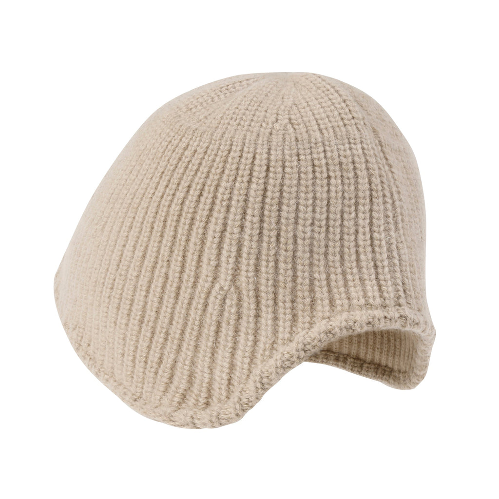 Crochet Asymmetrical Brim Wool Blended Fedora Color Winter Bucket Hat