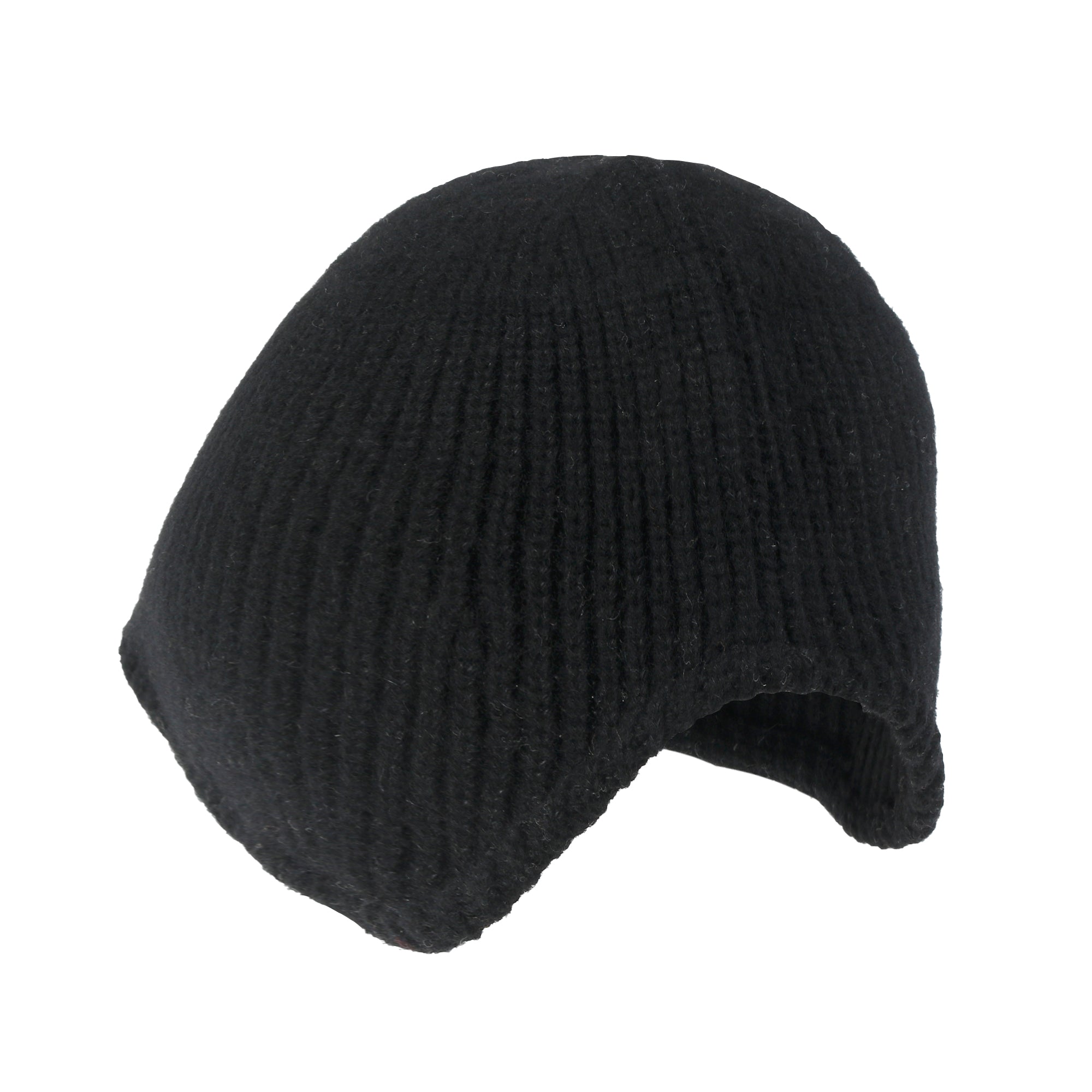 Crochet Asymmetrical Brim Wool Blended Fedora Color Winter Bucket Hat