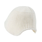 Crochet Asymmetrical Brim Wool Blended Fedora Color Winter Bucket Hat