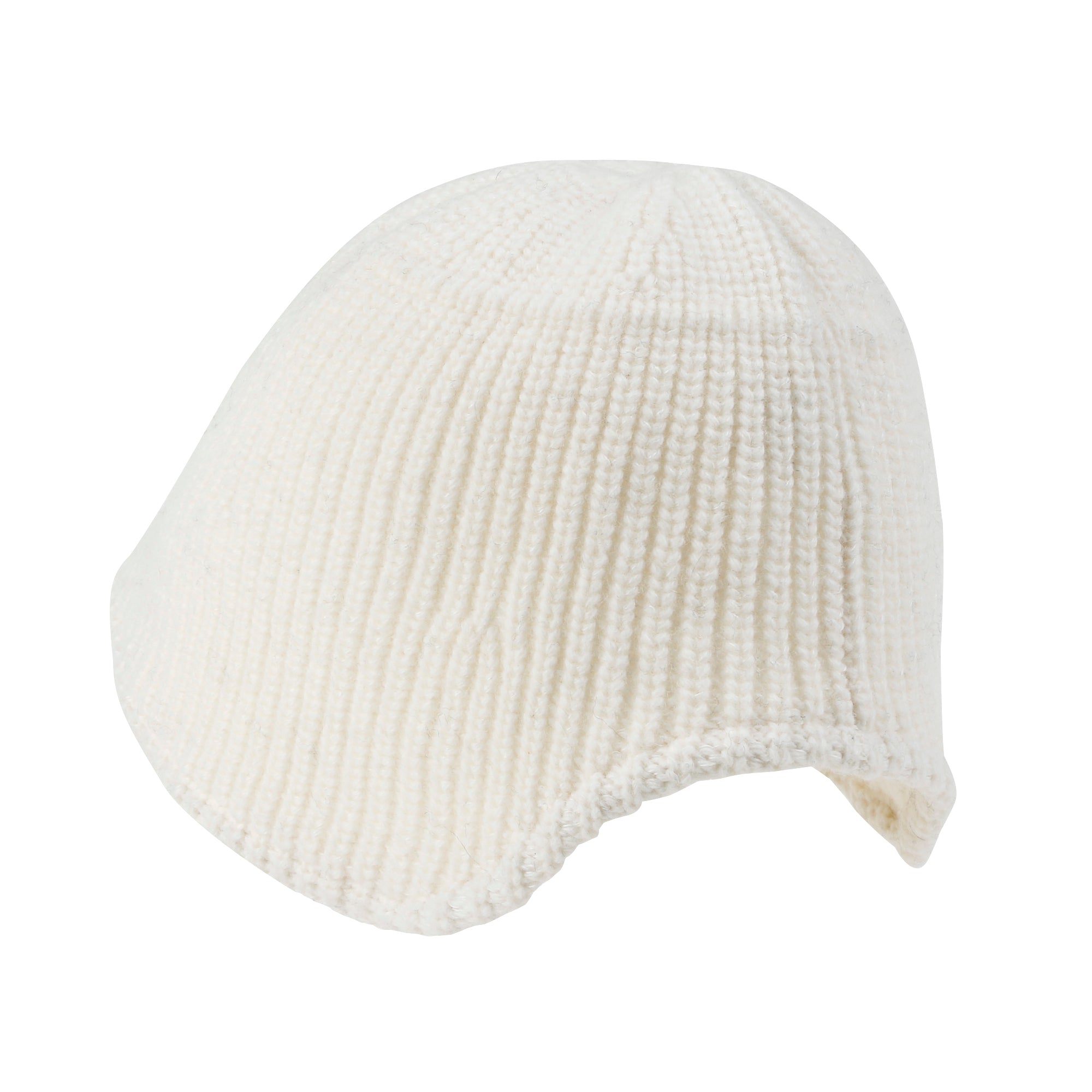 Crochet Asymmetrical Brim Wool Blended Fedora Color Winter Bucket Hat